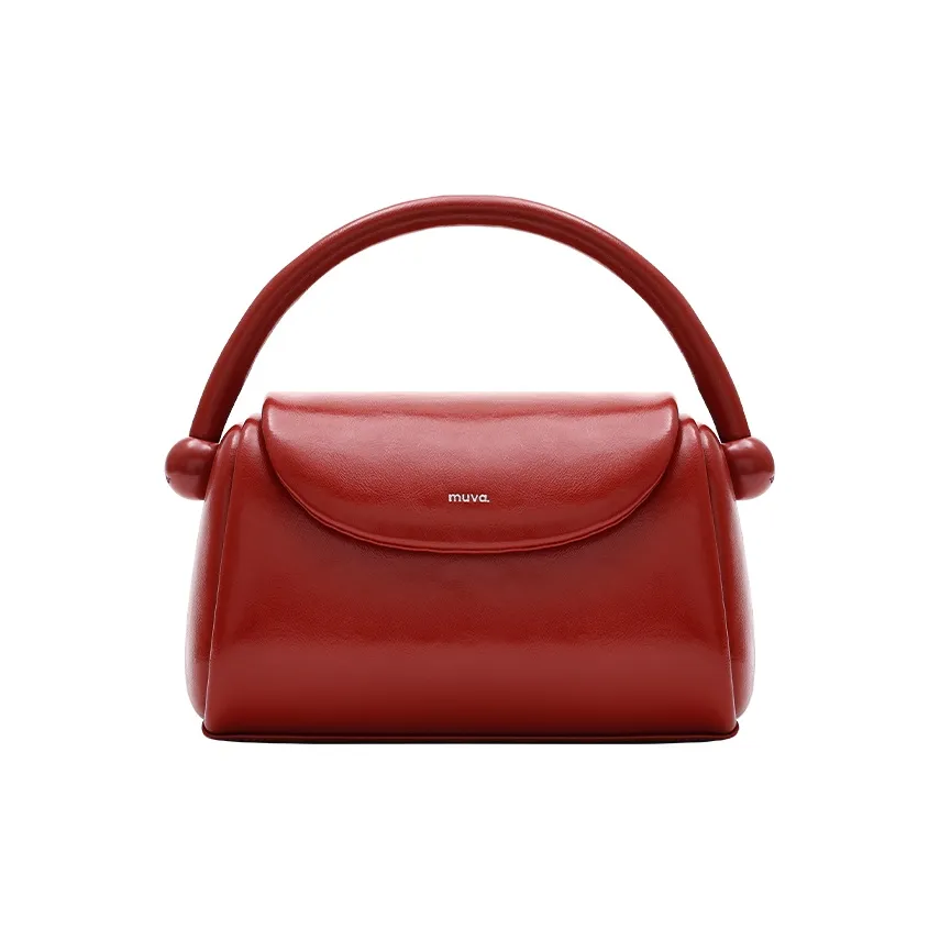 MUVA Cow Leather Crossbody Handbag Medium Size Women's