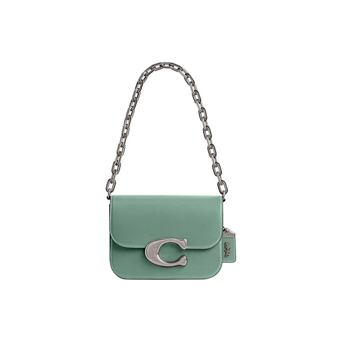 COACH IDOL Коровья кожа Сумка через плечо Сумка Маленькая Женская с камнем Аквамарин