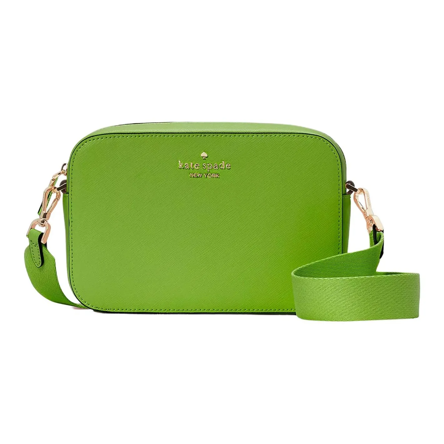 Kate Spade Glitter Fabric Camera Bag, Shoulder Bag, Crossbody Bag Mini Women's Turtle Green