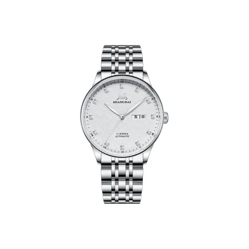 Шанхай Автоматический Механический Movement Мужские National Часы 41mm*41mm*41mm Белый