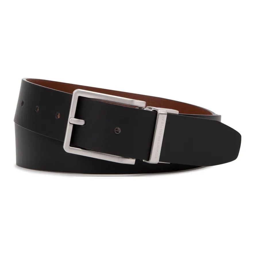 Tommy Hilfiger Cow Leather Leather Belts Men's 3.5cm