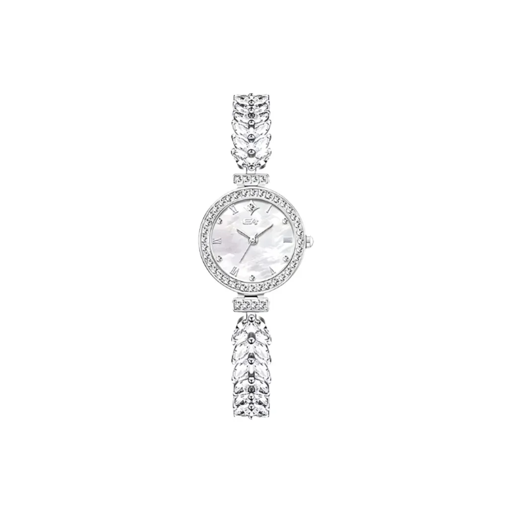 EA Кварцевый механизм Часы Женские Жемчужная раковина Циферблат