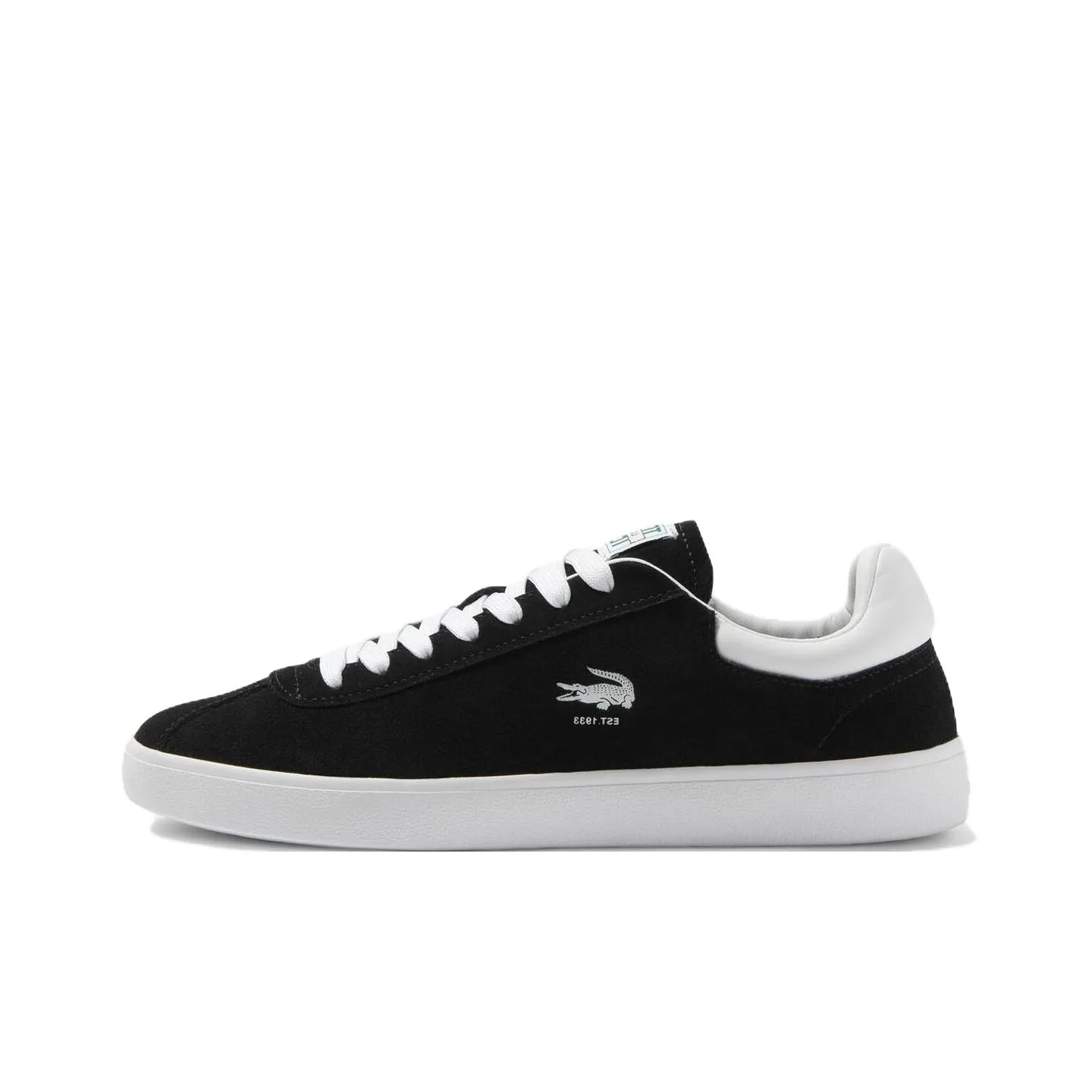 LACOSTE Baseshot Low Top Skateboard Shoes Men's Black White
