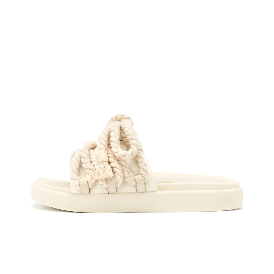 FOOT INDUSTRY Slide Slippers Unisex Ecru