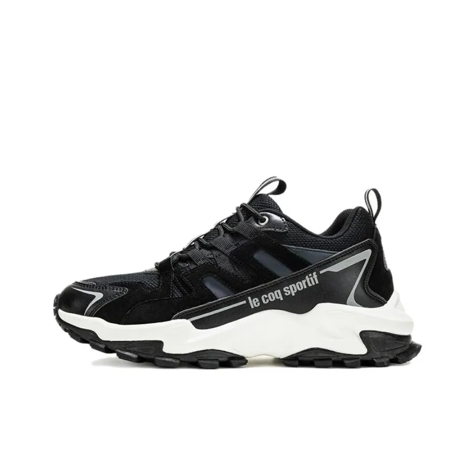 Le Coq Sportif Slip-resistant Abrasion-resistant Low Top Casual Unisex Black Л Коак Спортив Противоскользящий Устойчивый к истиранию Низкий Топ Повседневный Унисекс Черный