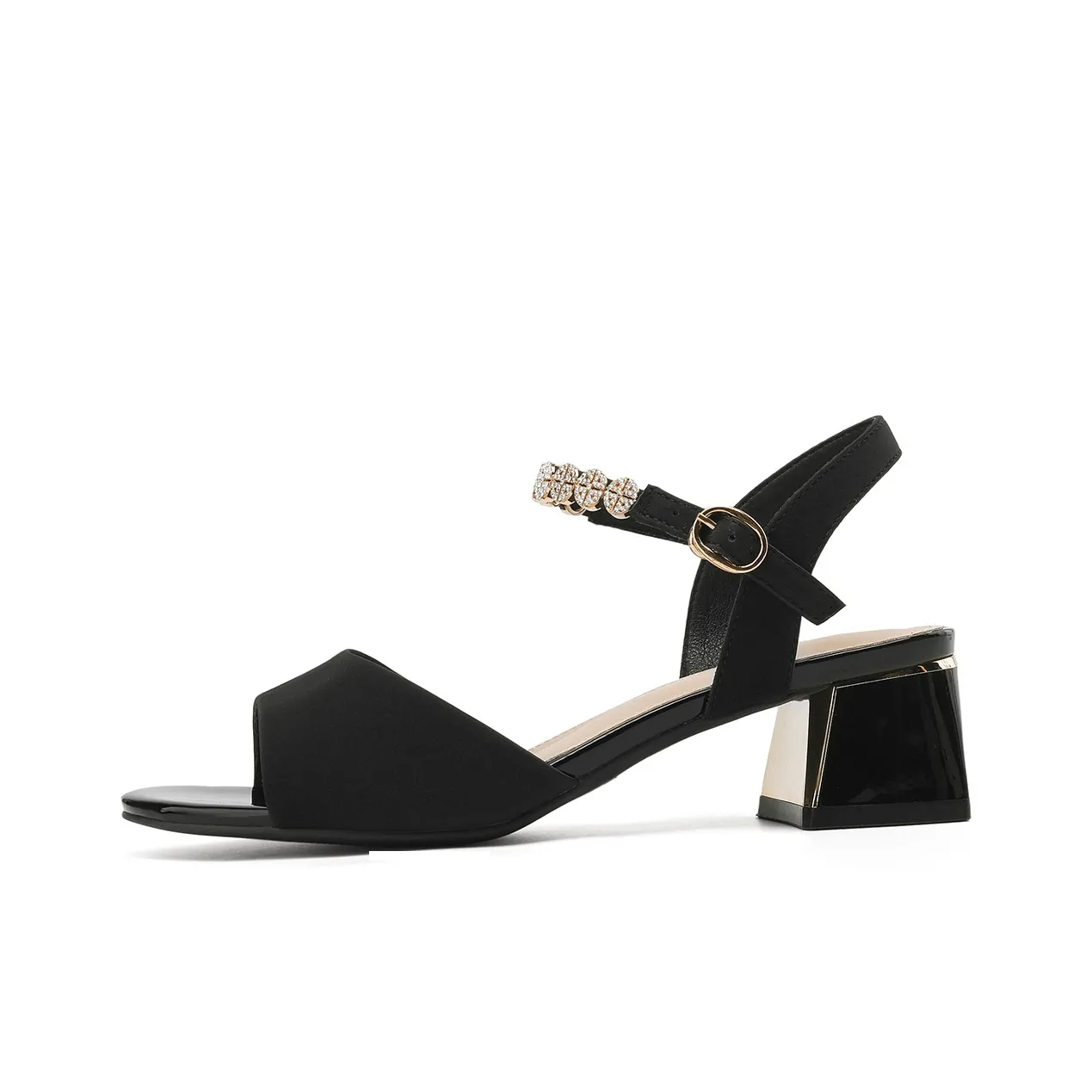 Daphne One Ремень Сандалии 4,5 см Женские Черный Бежевый