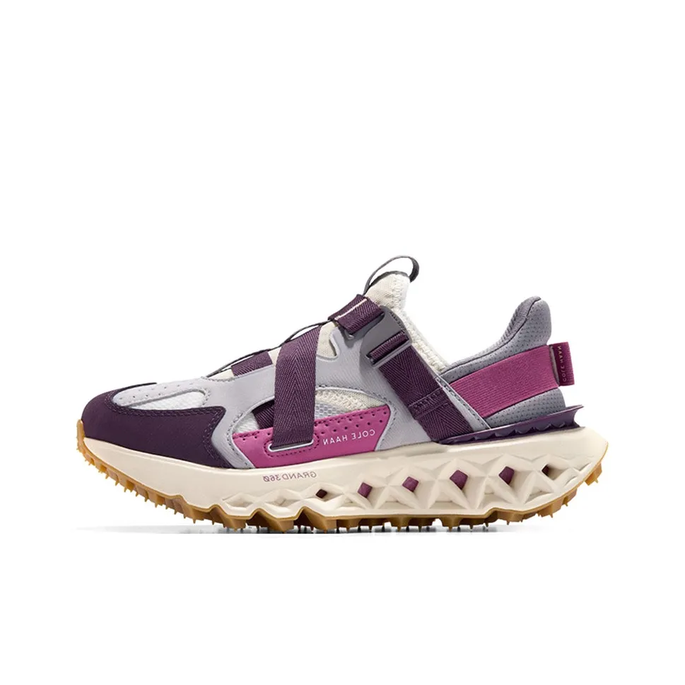 COLE HAAN Амортизация устойчивость к истиранию поддержка увеличение высоты низкий топ кроссовки с подошвой женские средний фиолетовый