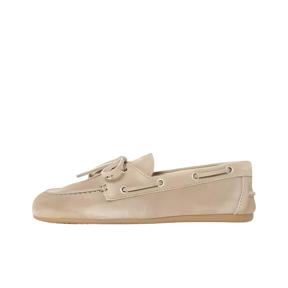 MIU MIU Boat Shoes Women's Beige