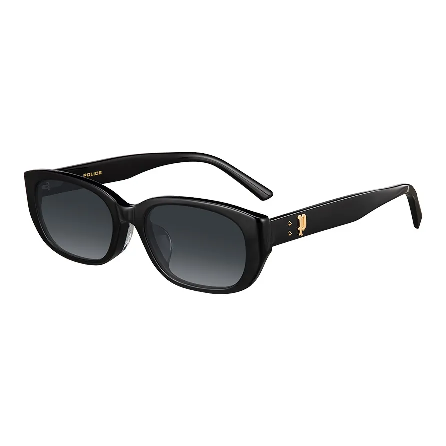 Police Пластина Кошачий глаз Солнцезащитные очки Унисекс Черный
