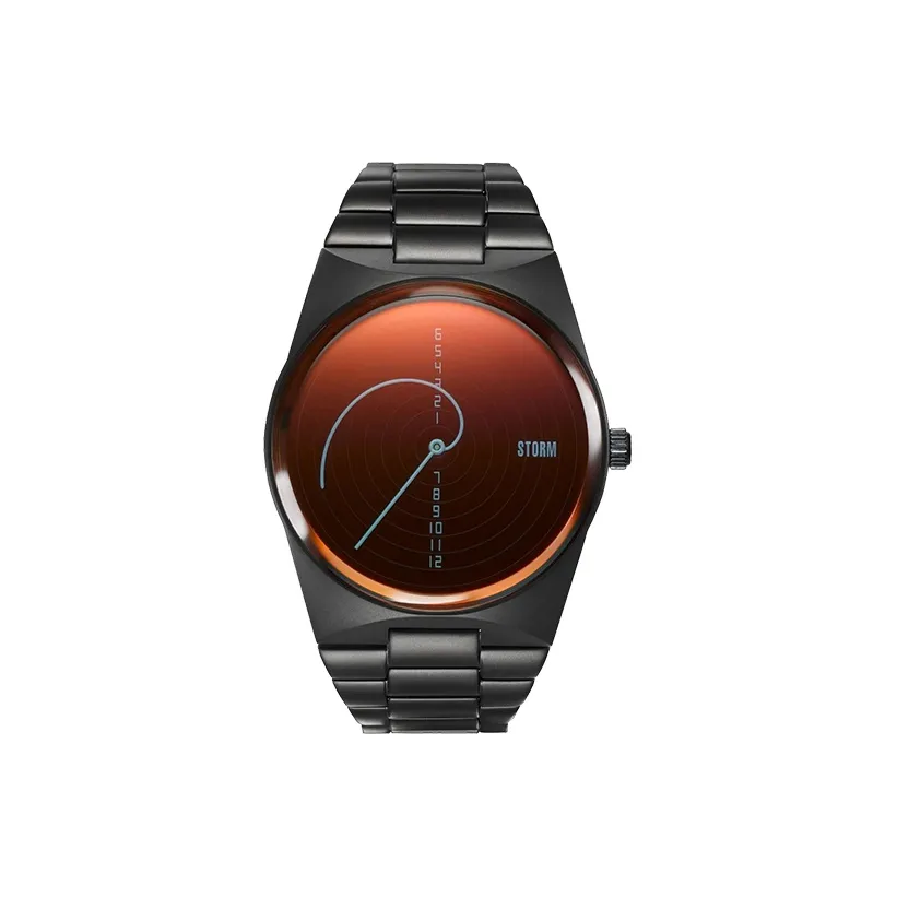 STORM FIBON X Collection Кварцевые Мужские Наручные Часы Кварцевый Механизм Ремешок из Нержавеющей Стали Красный Циферблат Часов