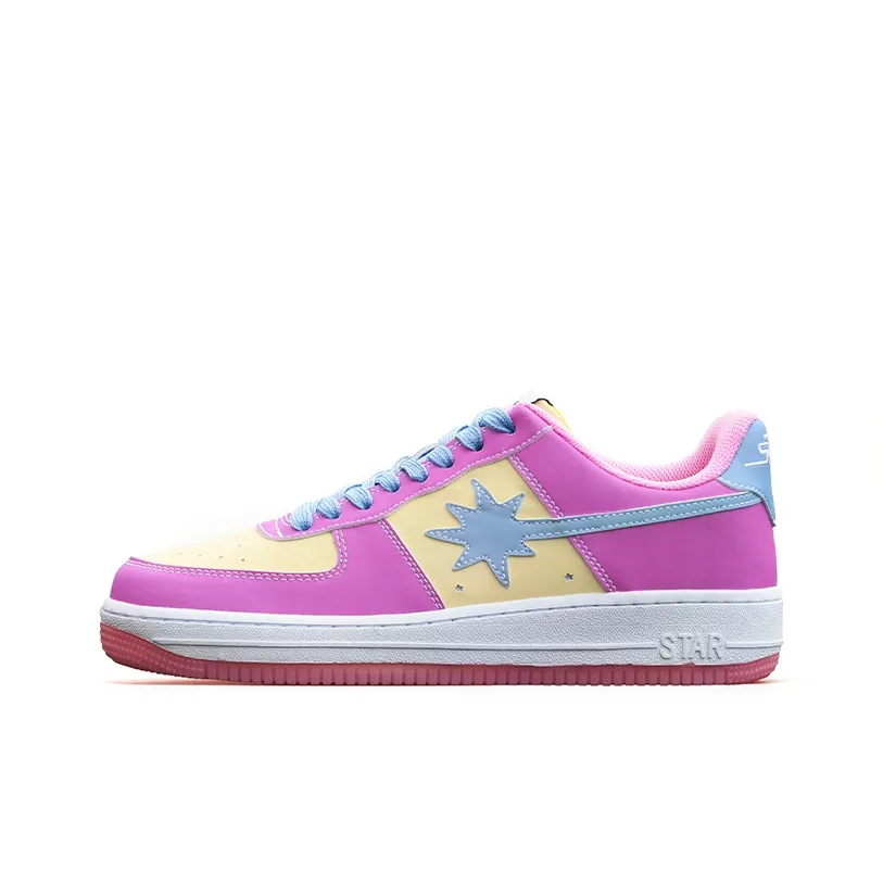 Starwalk Soldier Low Top Skateboard Shoes Unisex Sunlight Gradient Color Changing Cherry Blossom Pink