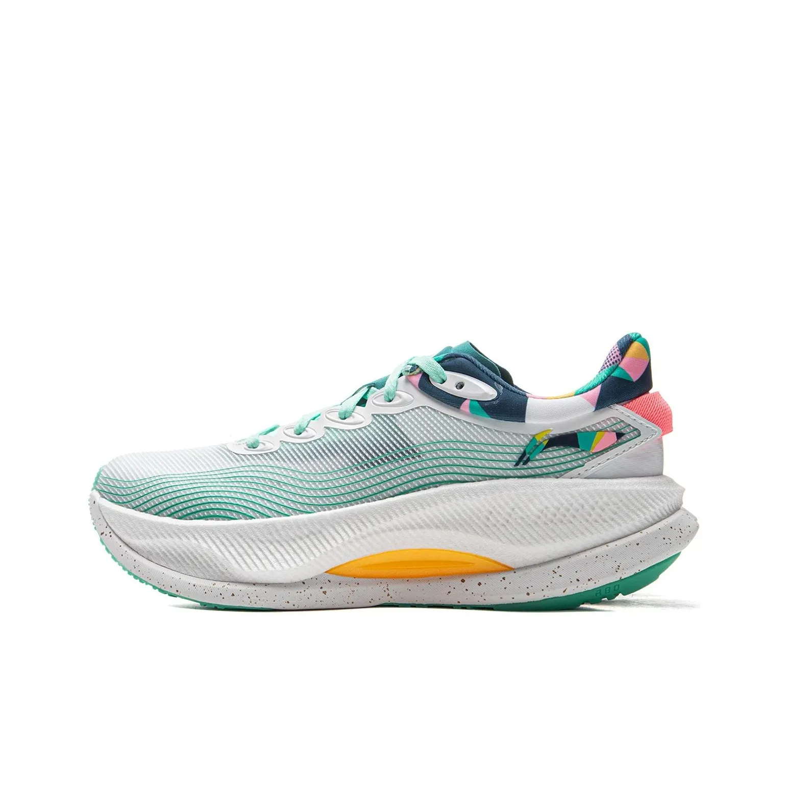 LiNing Yueying 4PRO Cushioning Anti Slip And Wear Resistant Support Rebound Low Top Running Shoes Women's White Green