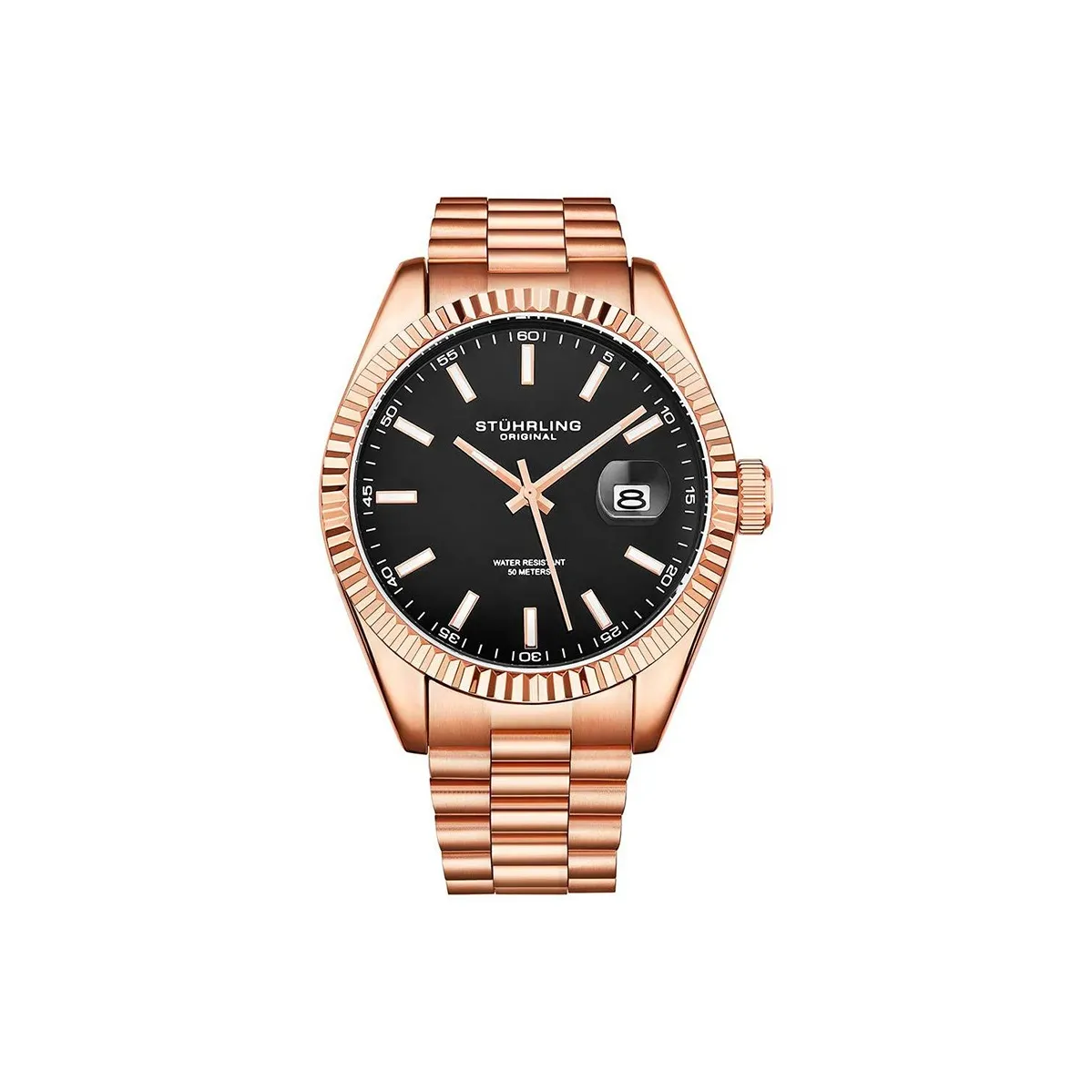 STUHRLING Кварцевый механизм Мужские часы Symphony Collection 42mm*мм*мм Черный