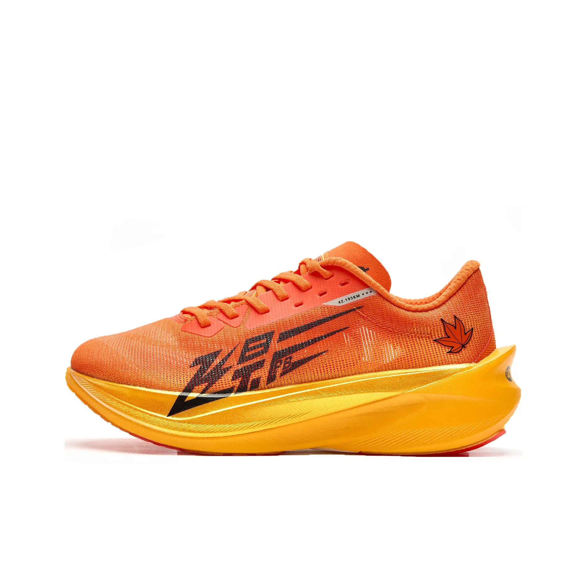 QIAODAN Flying Shadow PB4.0 Cushioned Slip Resistant Abrasion Resistant Low Top Running shoes all-day Men's Dragon Flame Orange