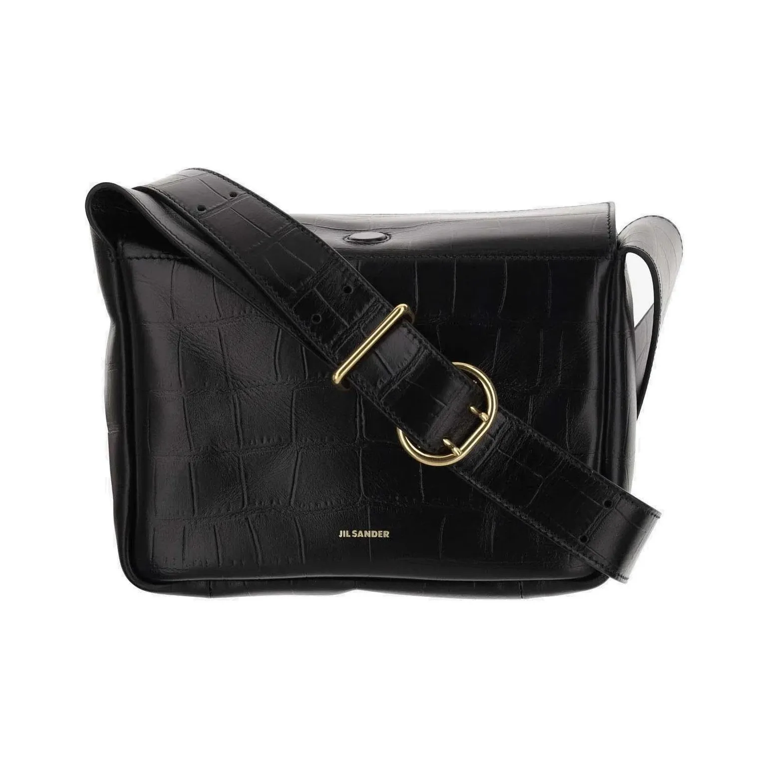 JIL SANDER Embossed Messenger Bag