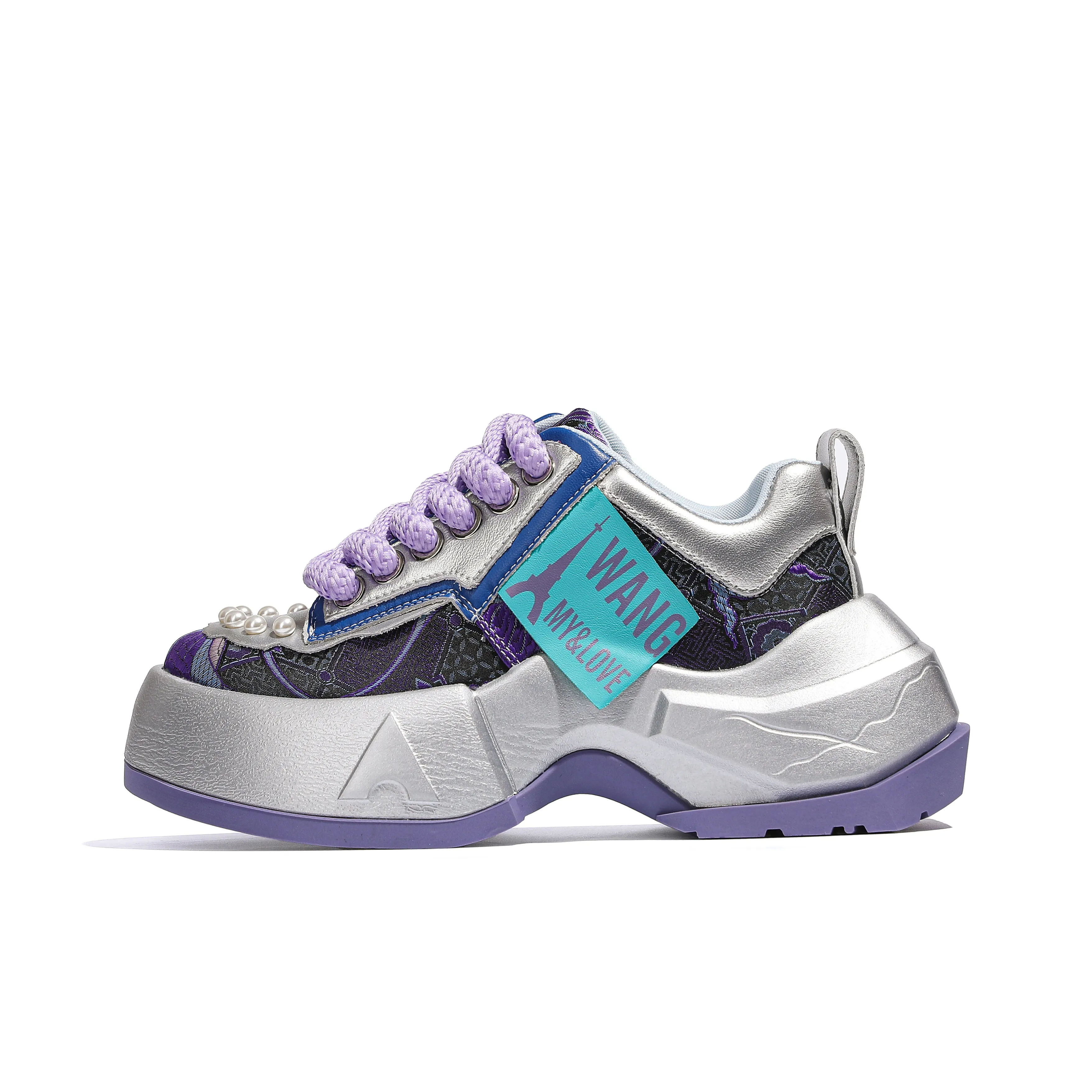 WANG&My&love Lightweight Height Increasing Hot Girl Breathable Sports Trendy Chunky Sneakers Women's