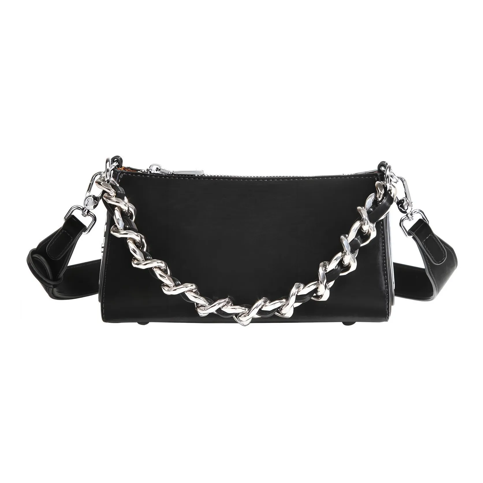 Disney Mickey Series ПУ (полиуретан) Сумка через плечо Сумка на плечо Портативная сумка Треугольная сумка Маленькая женская Черная