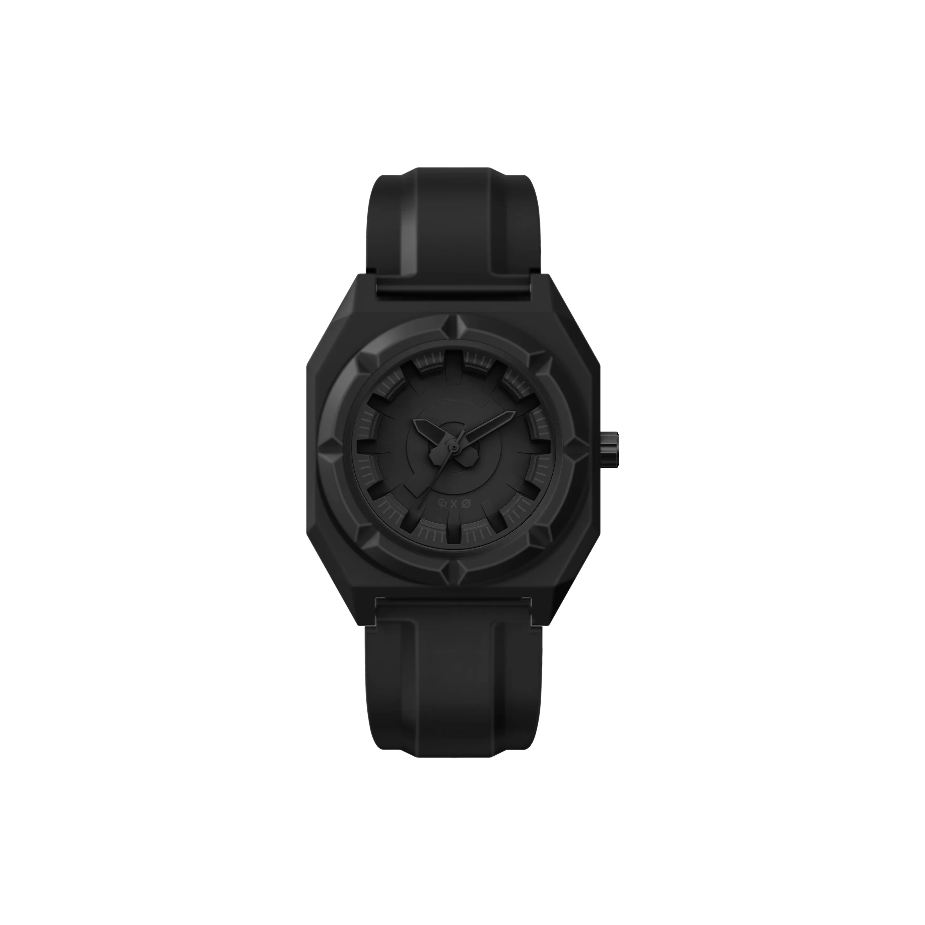 CHARLOTTE RAFFAELLI Кварцевый механизм Унисекс Часы Octagonal Series 40 мм Черные