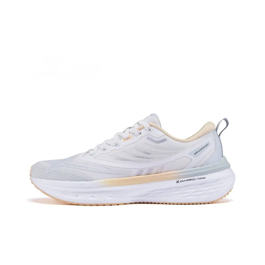XTEP Five point Speed 2.0 Running Shoes Men's Low Top Sail White/Gray