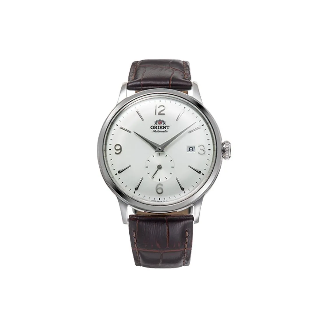 ORIENT Automatic/Manual Mechanical Movement Leather Strap Watch 40.5mm Men's Watches White Dial