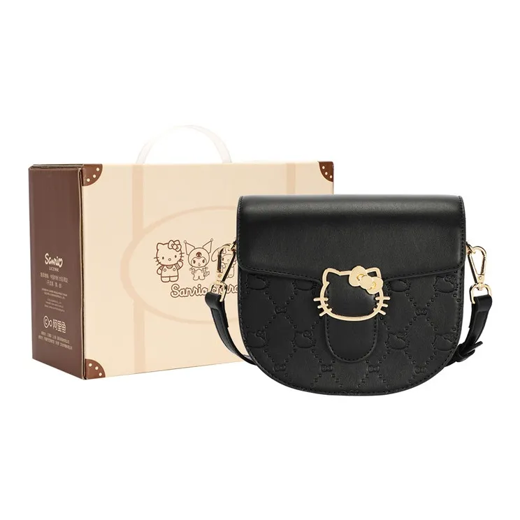 Sanrio Hello Kitty PU (полиуретан) Сумка через плечо Стандартная Женская Черный Белый