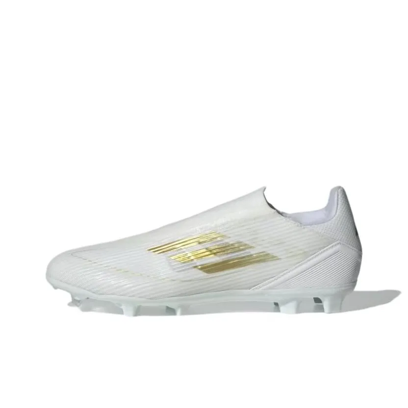 Adidas F50 League Laceless Firm/Multi Ground Cloud White Gold Metallic