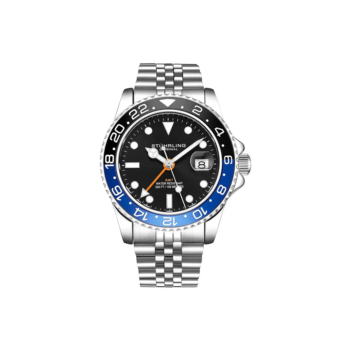 STUHRLING Кварцевый механизм Мужские часы Diver Collection 42mm*12mm*42mm Черный