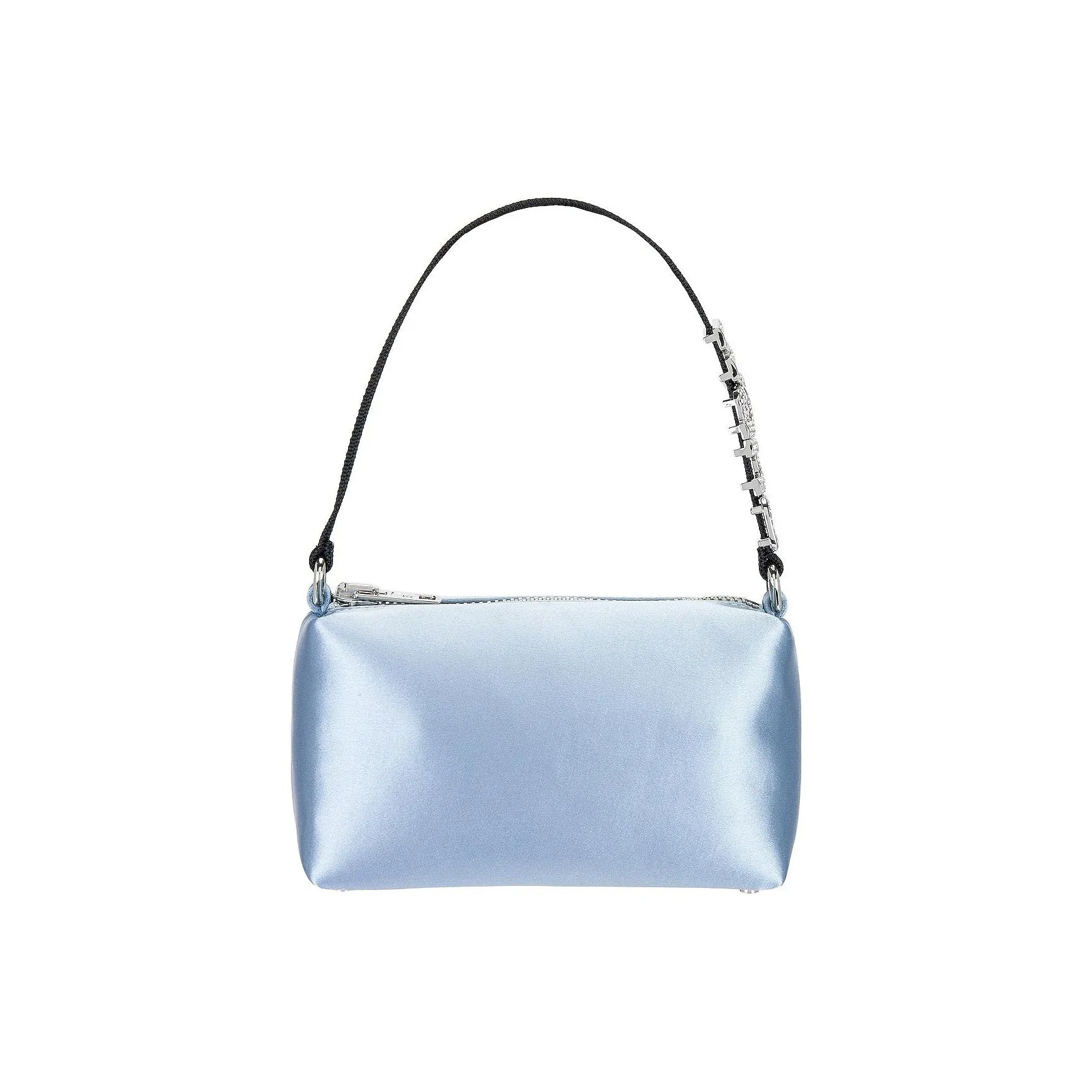 Alexander Wang Heiress Satin One Shoulder Handbags Medium Size Women's Blue