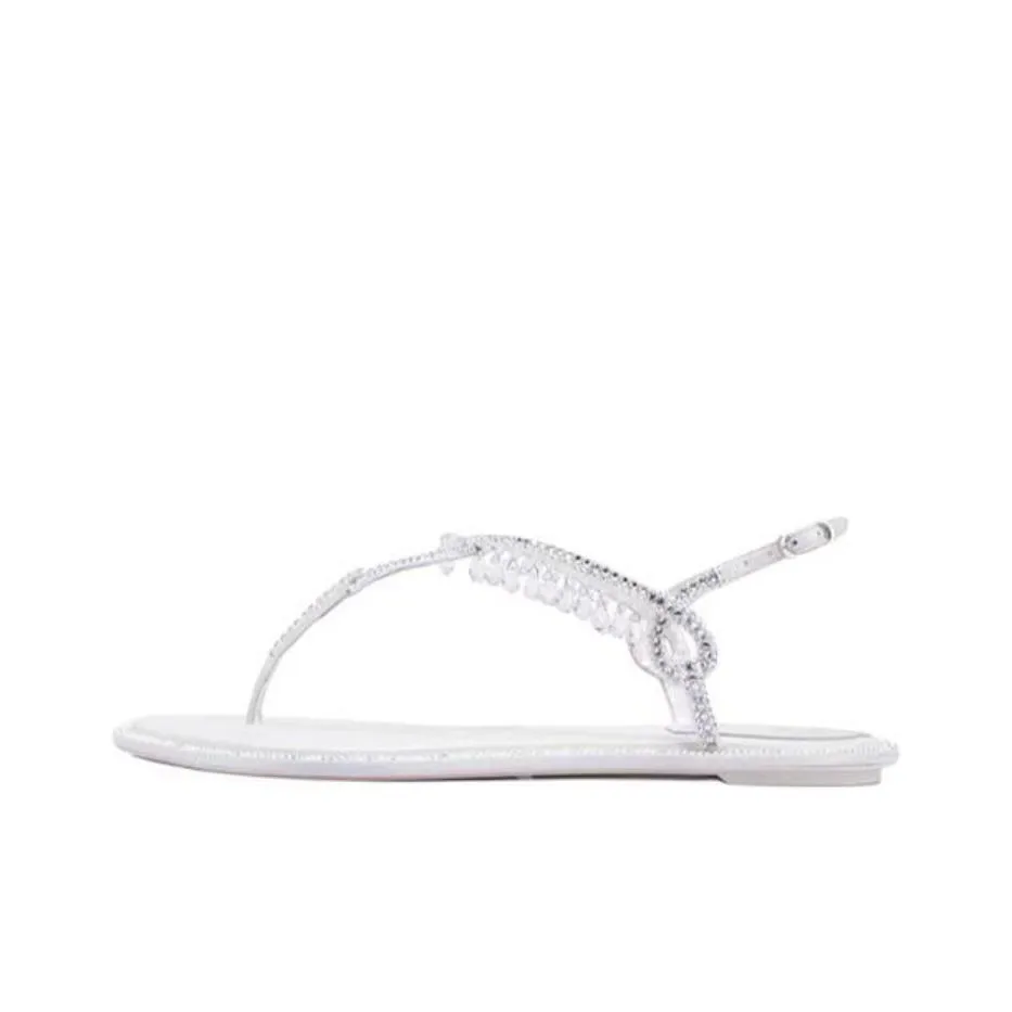 RENE CAOVILLA Chandelier Strap Sandals Women's Silver