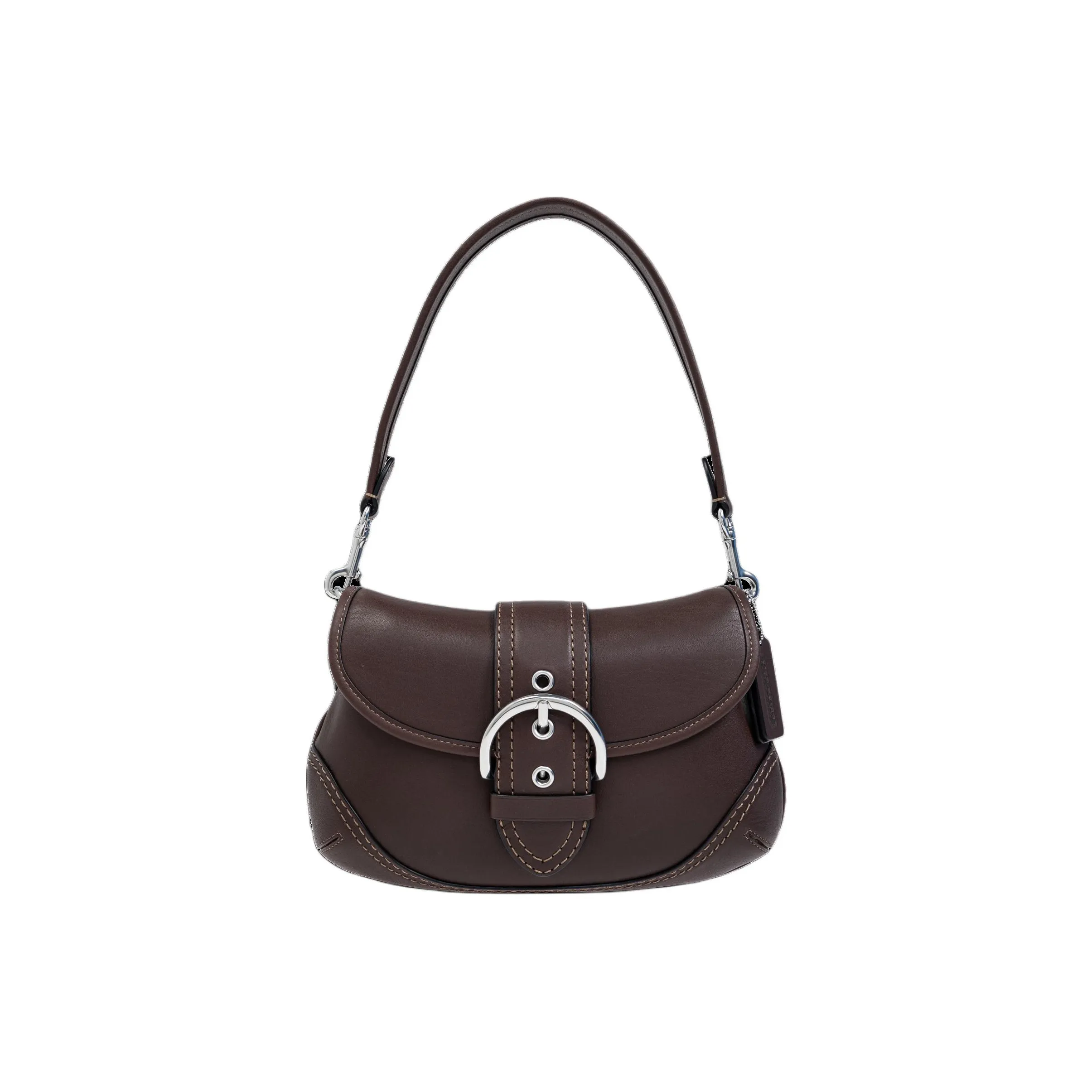COACH Soho Leather Crossbody Bag, Shoulder Bag Women's Dark Umber
