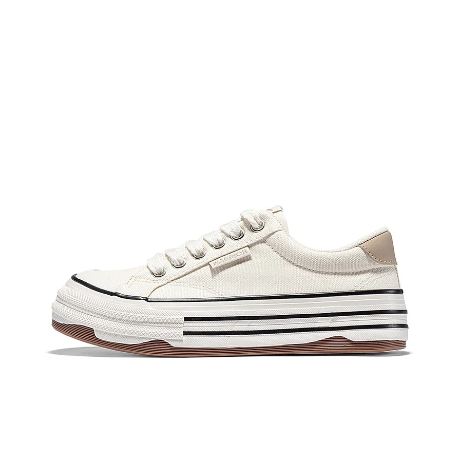 Warrior Students' Elegance Casual Women's Shoes Lightweight Low Top Canvas Shoes Women's Beige