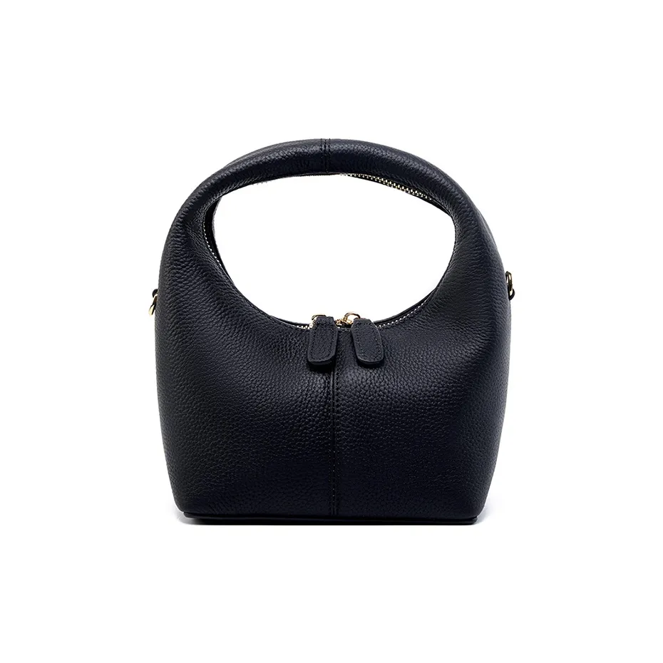 CARTELO Cow Leather Shoulder Bag, Crossbody Bag, Handbag Regular Women's Black/Brown/Gray