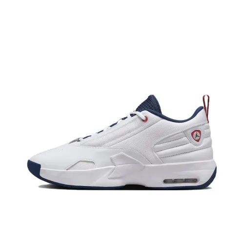 Jordan Max Aura 6 Повседневная обувь Низкий Топ Белый/Командный Красный/Полночь Морской Синий Мужской