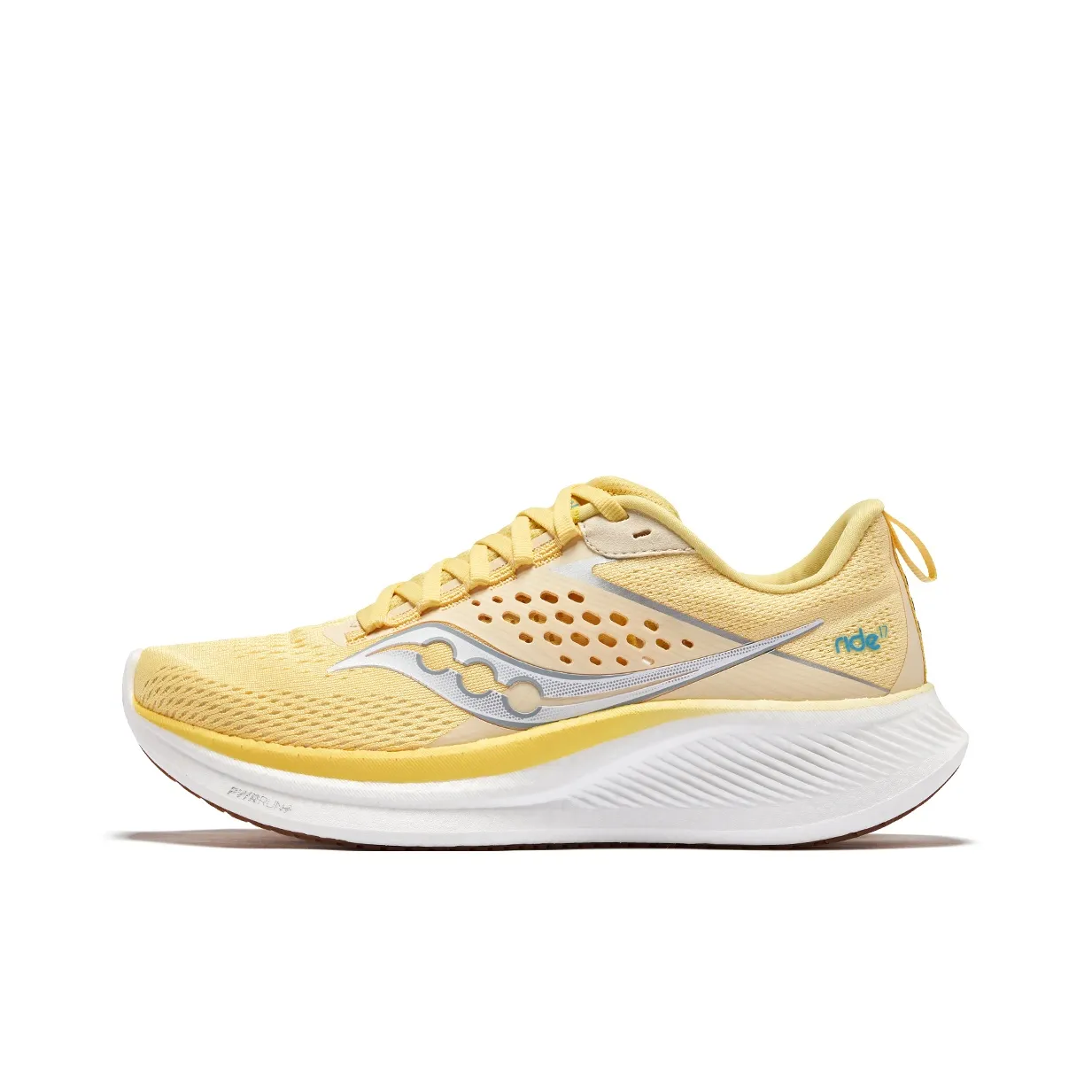 Saucony RIDE 17 Low Top Running Shoes Women's Yellow