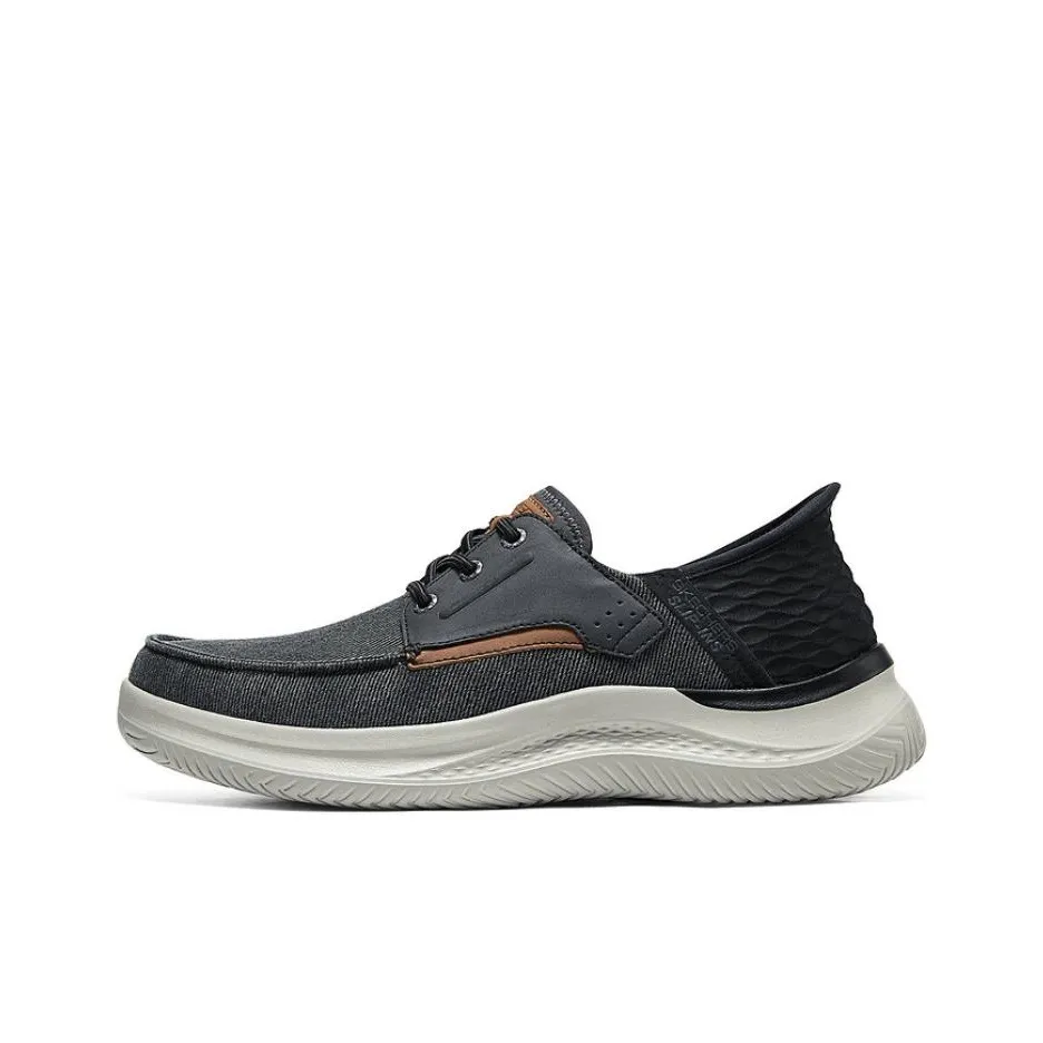 Skechers Slip Ins Low Top Casual Shoes Men's Black Brown