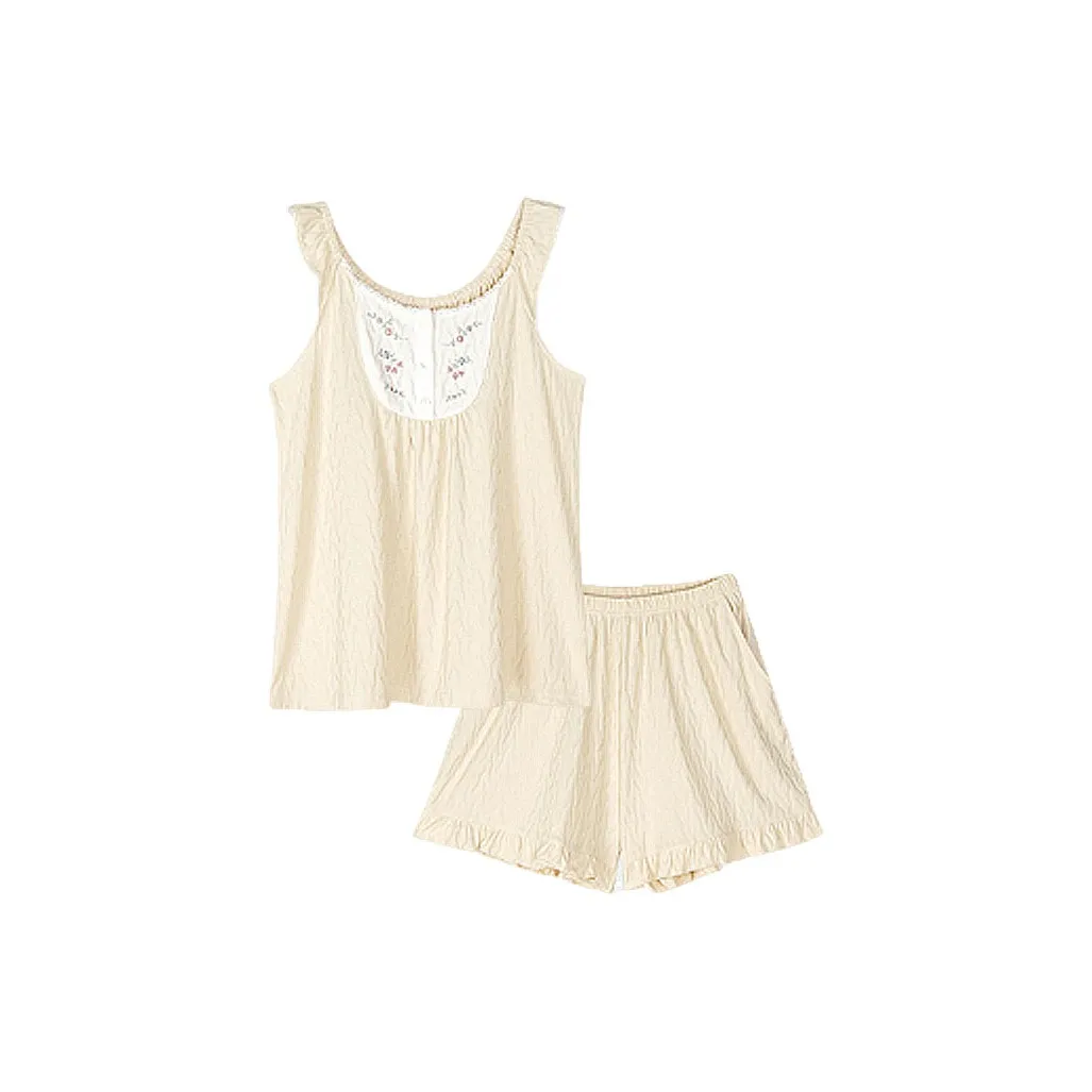 X QINGE Пижамный комплект Летний Женский