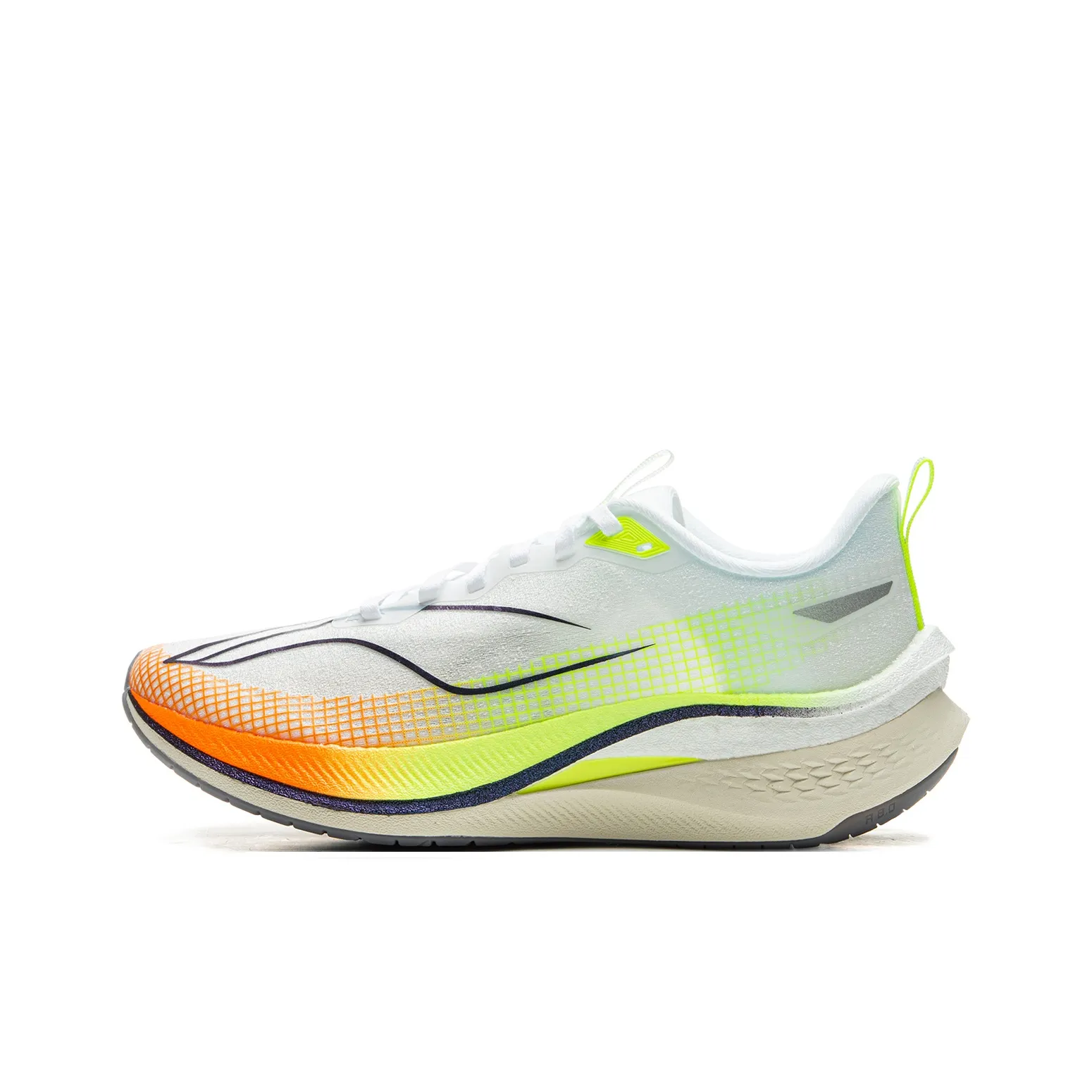 LiNing Red Hare 7 Pro Shock Absorbers Slip Resistant Low Top Sprint Running Shoes Women's White Green