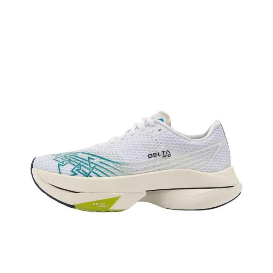 DESCENTE DELTA Breathable Lightweight Low Top Running Shoes Unisex Black White