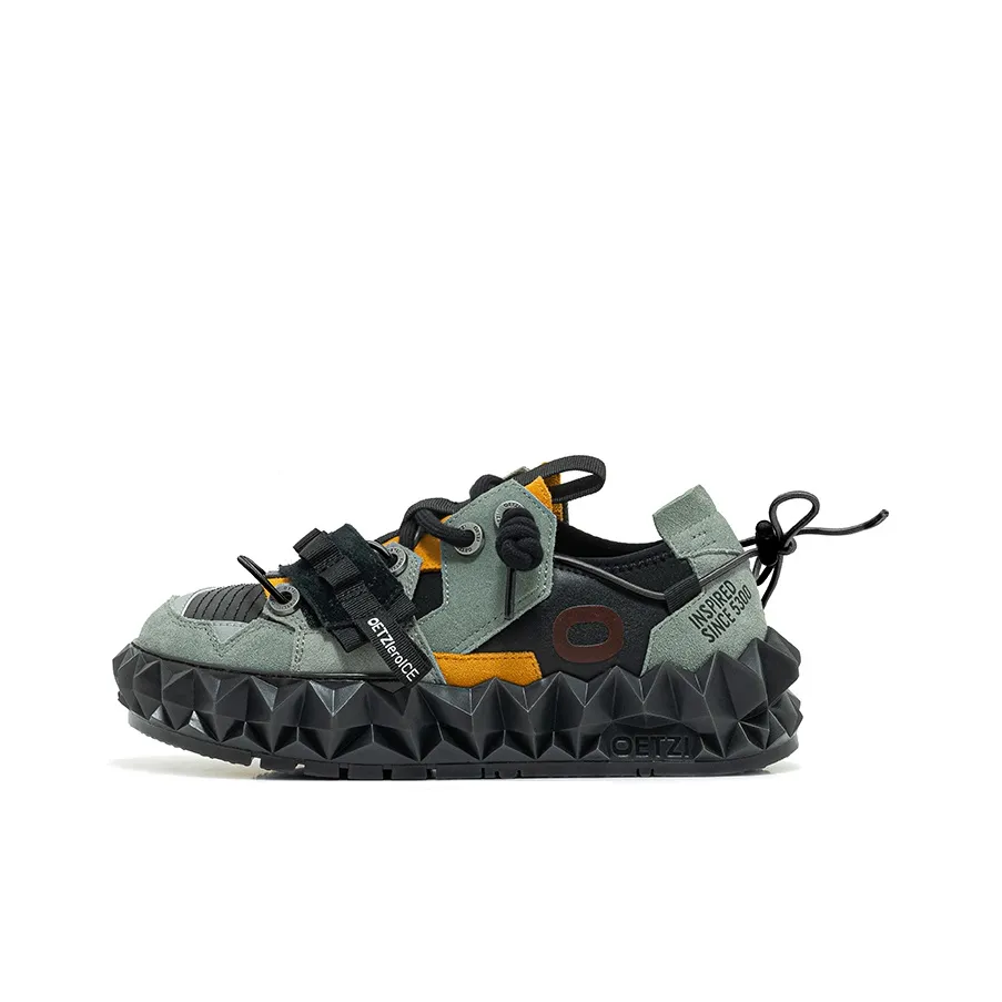 OETZI Ice Mountain Series 5 Skateboard Shoes Wmn Unisex Low Top Black Green