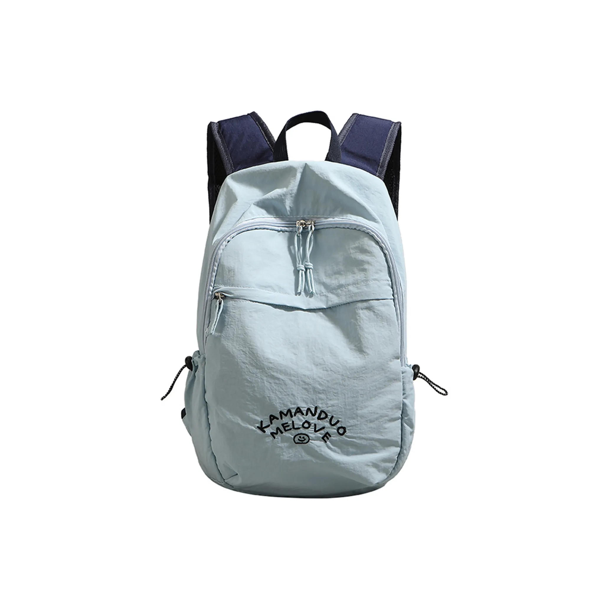 UNITE STAR Nylon Hiking Bag Backpacks Medium Size Unisex Black/Pink/Blue