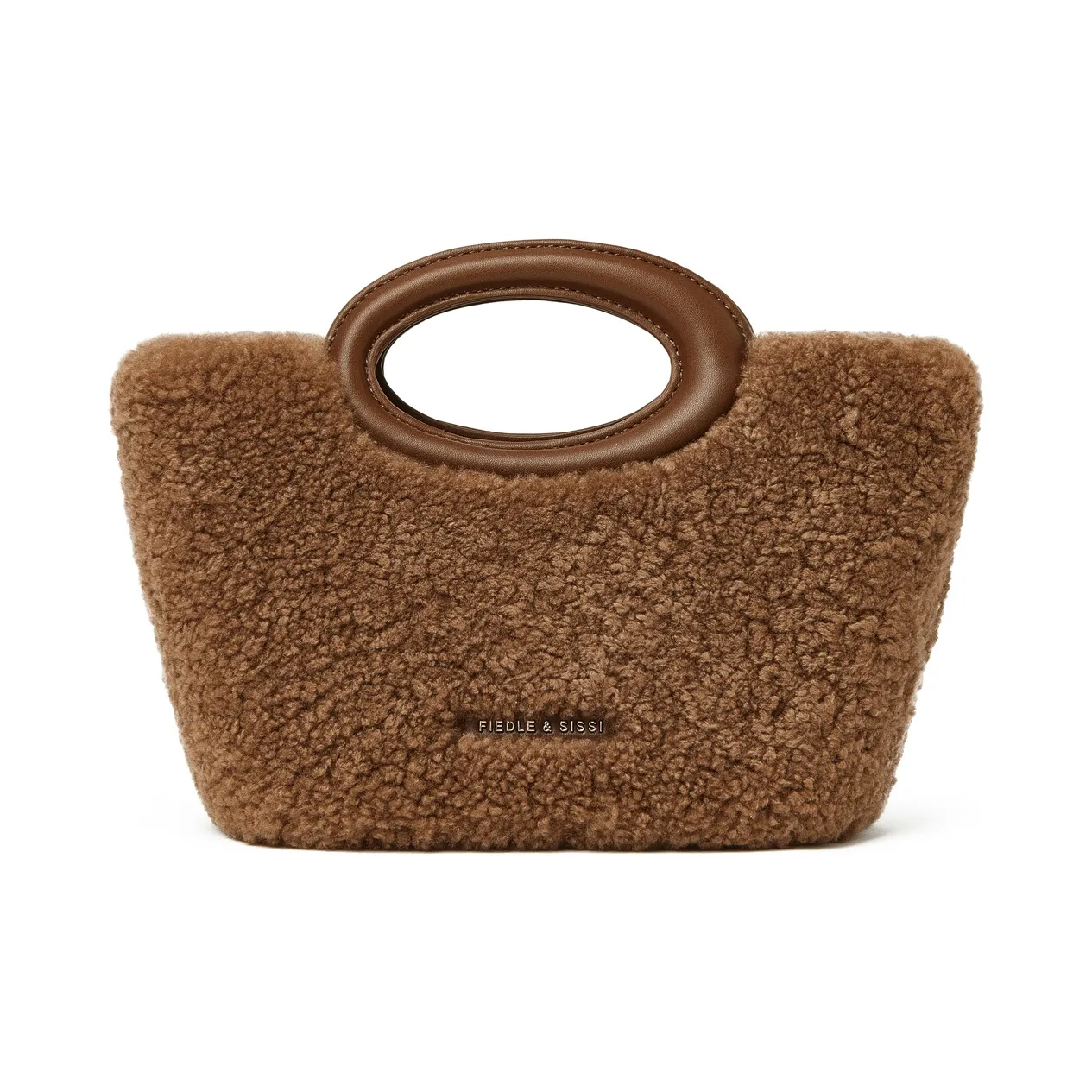 FIEDLE SISSI Овчина Искусственный мех Сумка Через плечо Сумка Обычный Женский Тедди Коричневый Коала GREY Noh Кошка Белый Утка Желтый