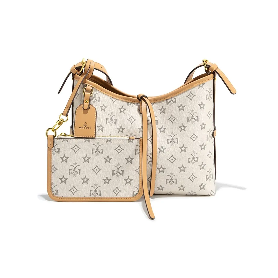 MISS GAIL Сумка из синтетической кожи сумка-тоут сумка для покупок сумка через плечо сумка на плечо средний размер женский белый кофейный