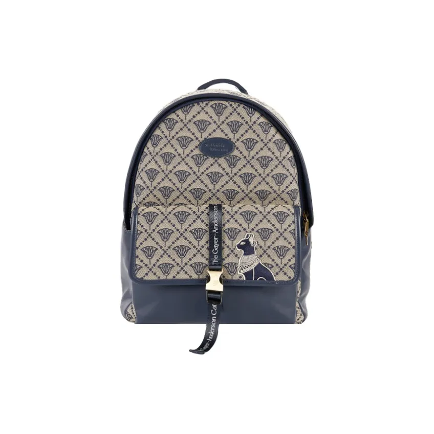 The British Museum Backpacks Lotus Pattern Blue