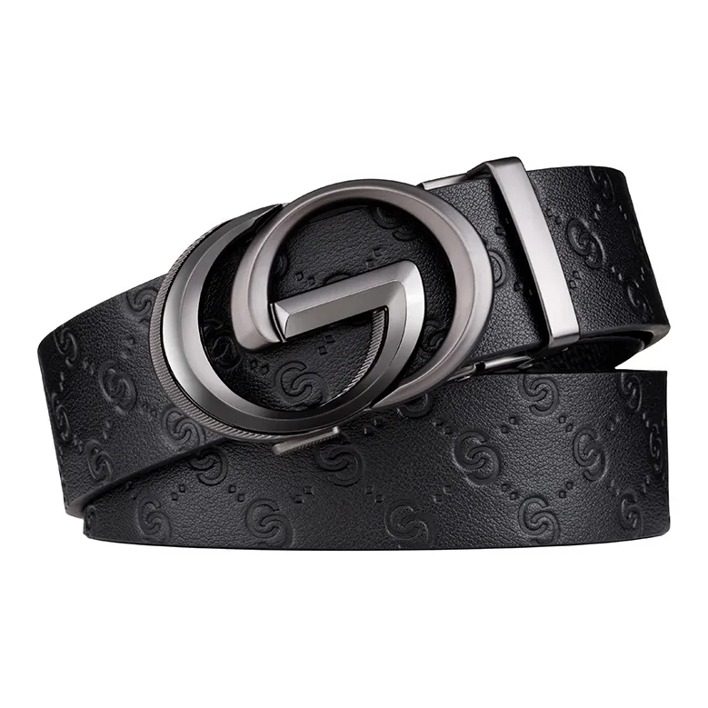 Canita Kolly Automatic Buckle, Business Casual, Dress Belt G Style Top Grain Cow Leather Belts Men's Strap Width 3.5cm