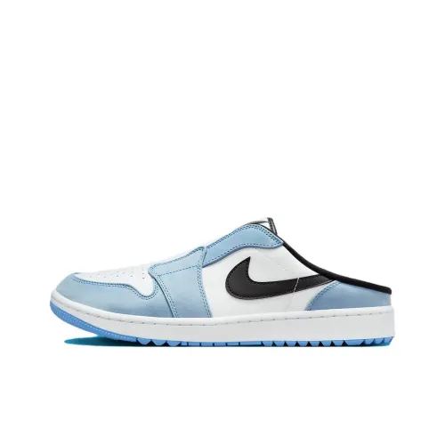 Jordan Air Jordan 1 Кроссовки для скейтбординга Низкие Синий Белый Черный Унисекс