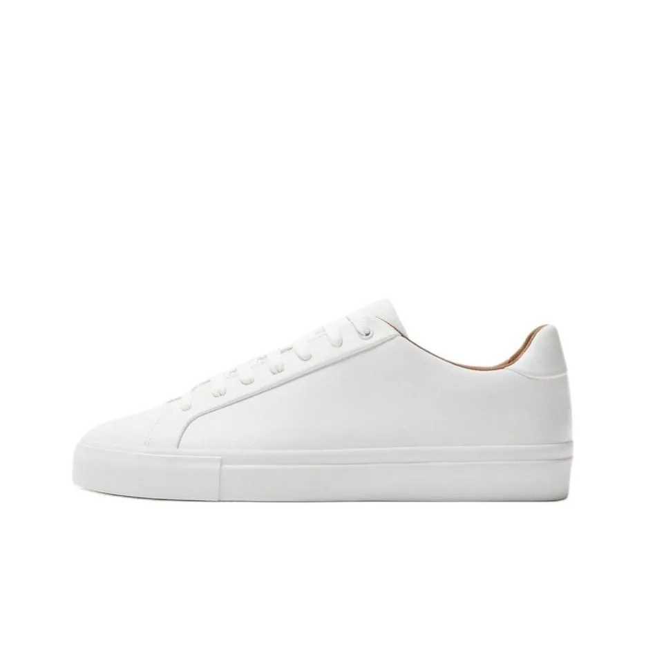 ZARA Low Top Skateboard Shoes Men's White