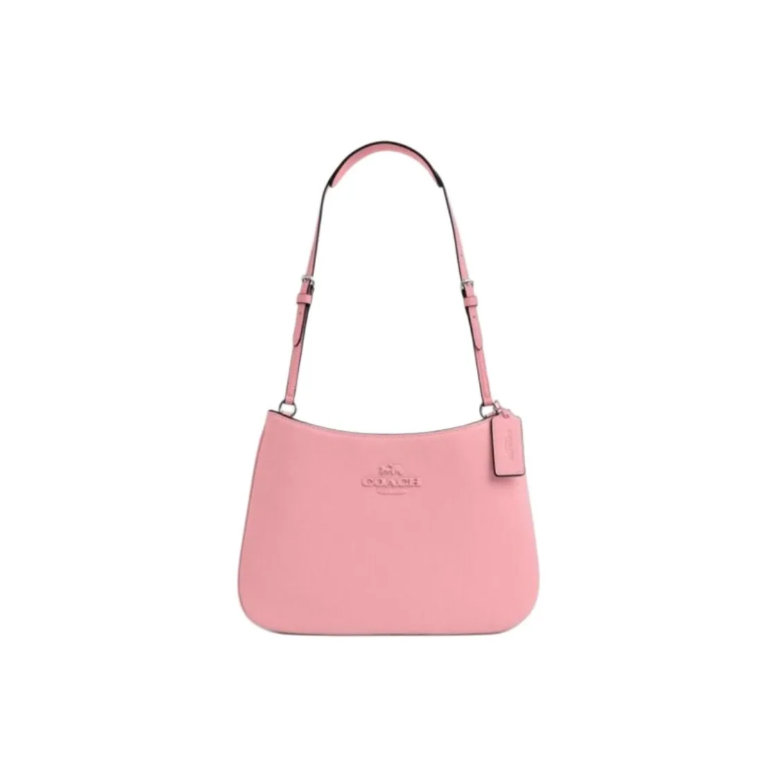COACH Penelope Smooth Leather Handbag, Shoulder Bag Medium Size Women's Silver & Floral Pink