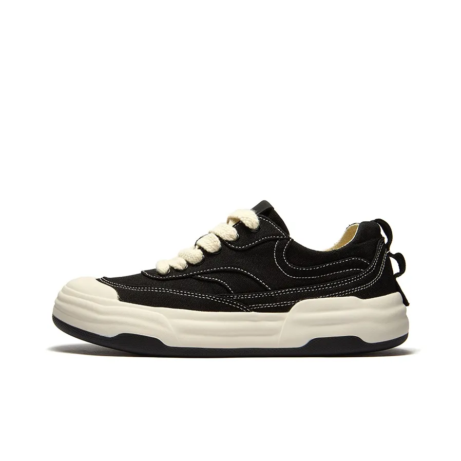 JIPIAO Low Top Canvas Shoes Unisex Black Please Consider 1 Size Down