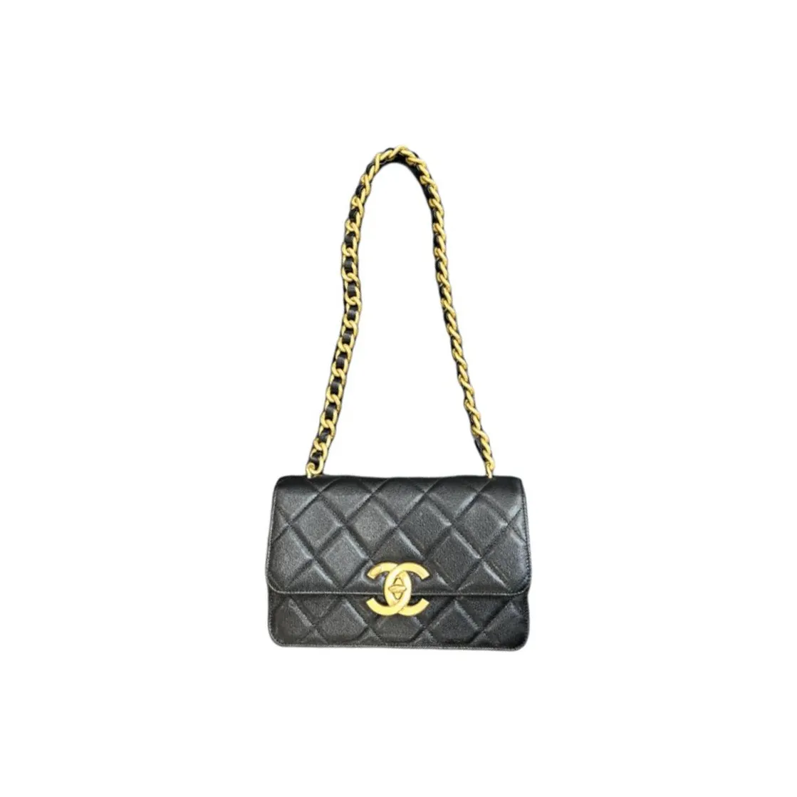CHANEL 19Bag Leather Handbag, Shoulder Bag Women's Black