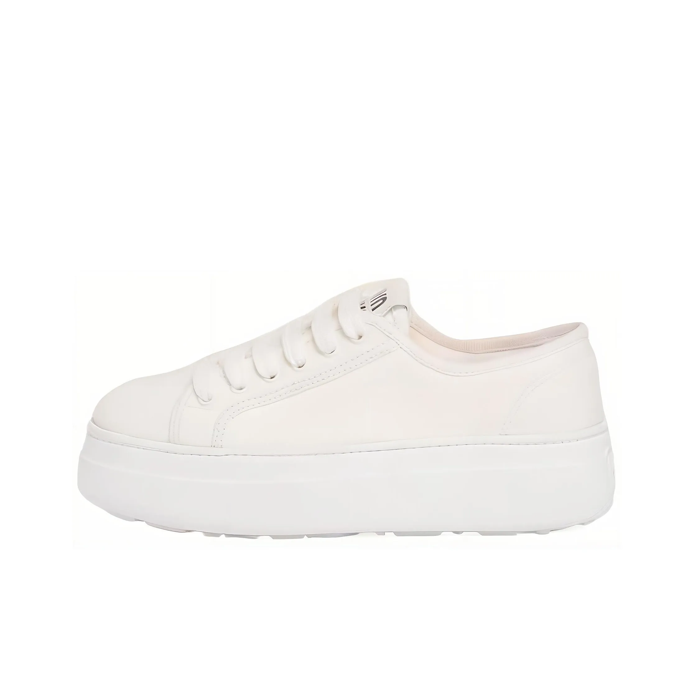 MIU MIU Low Top Skateboard Shoes Women's White
